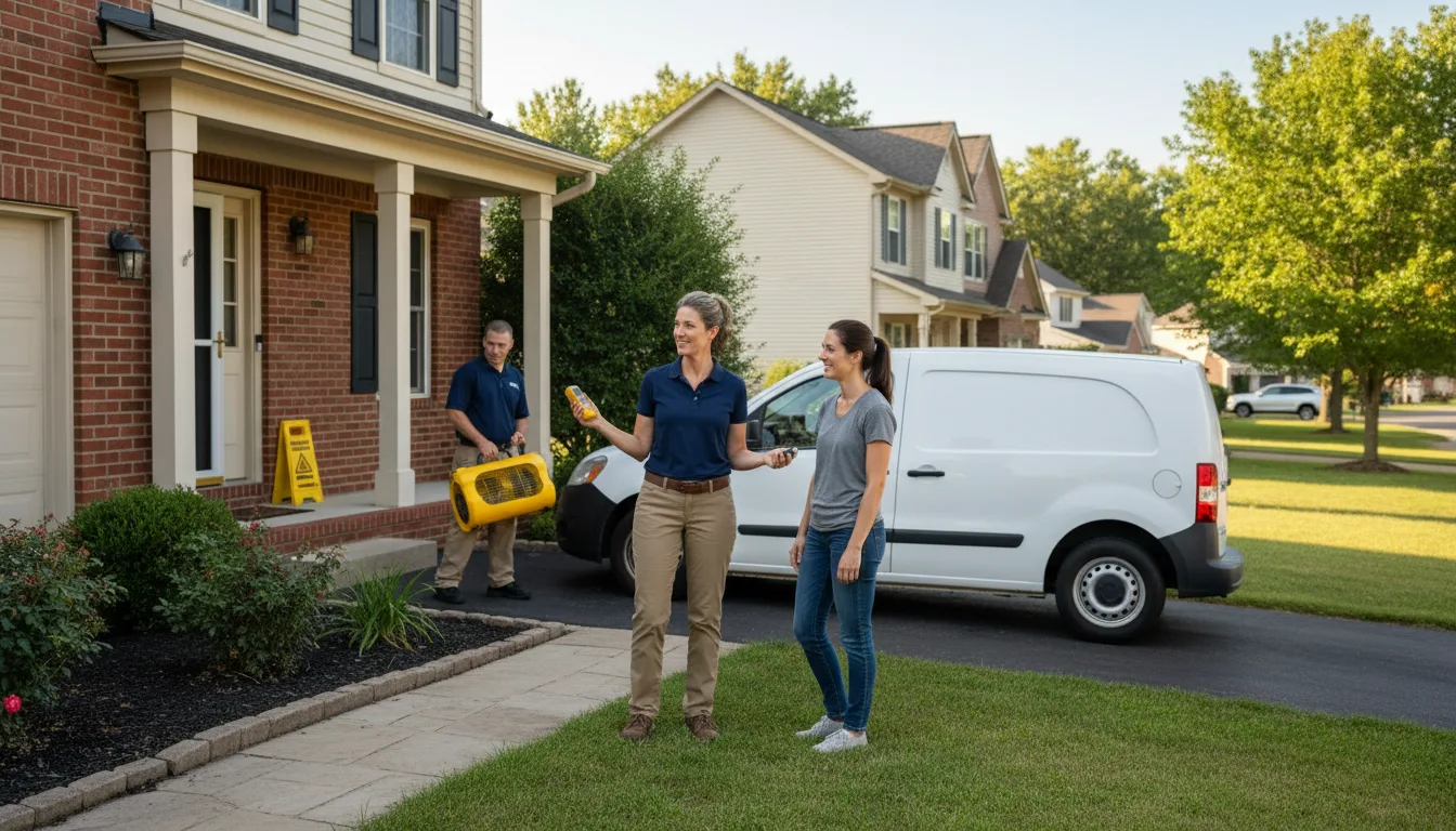 Residential water damage restoration in Hyndman, PA